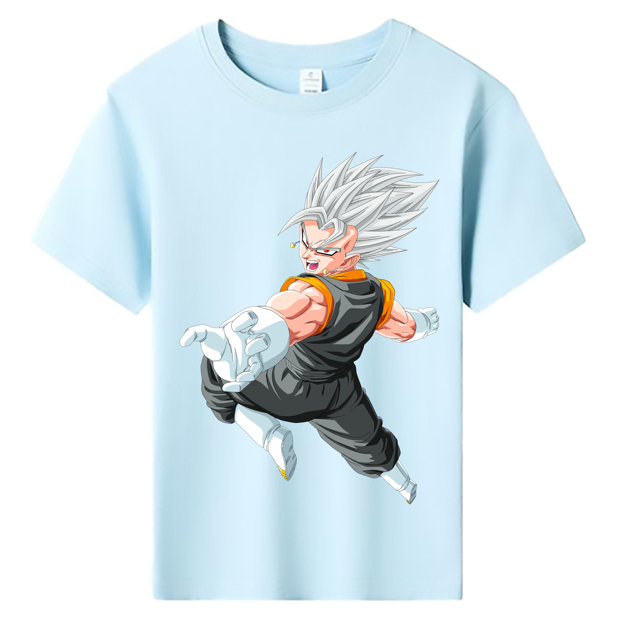 （画像用） ドラゴンボール ベジータ四世（Bejīta Yonsei）DRAGON BALL Vegeta IV 綿100％キッズTシャツ（フロントプリント）